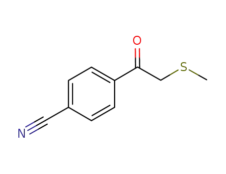 2-(methylthio)-1-(4-cyanophenyl)-1-ethanone