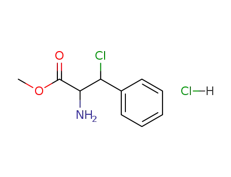 Molecular Structure of 100020-81-3 (β-chloro-β-phenylalanine methyl ester hydrochloride)