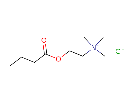 Ethanaminium,N,N,N-trimethyl-2-(1-oxobutoxy)-, chloride (1:1)                                                                                                                                           