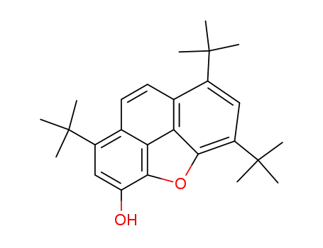 Molecular Structure of 94473-42-4 (1,5,7-tri-t-butylphenanthro<4,5-bcd>furan-3-ol)