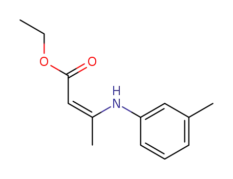 2-Butenoic acid, 3-[(3-methylphenyl)amino]-, ethyl ester