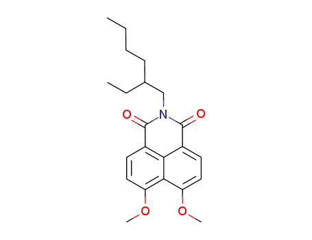 Molecular Structure of 56148-88-0 (2-(2-ethylhexyl)-6,7-dimethoxy-1H-benz[de]isoquinoline-1,3(2H)-dione)