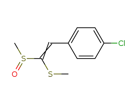 2-(p-Chlorphenyl)-1-methylsulfinyl-1-methylthio-ethylen