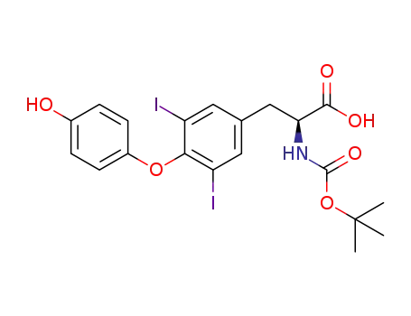 Molecular Structure of 178877-78-6 (BOC-3,5-DIIODO-L-THYRONINE)