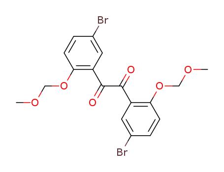Molecular Structure of 408337-59-7 (5,5'-dibromo-2,2'-bis-methoxymethoxy-benzil)