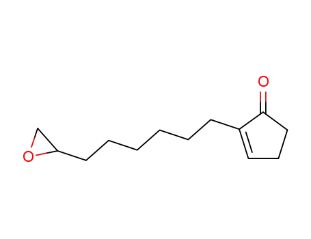 Molecular Structure of 50999-74-1 (2-(6-Oxiranyl-hexyl)-cyclopent-2-enone)