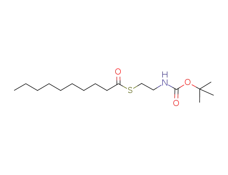Molecular Structure of 1020261-43-1 (S-[2-(t-butoxycarbonyl)amino]ethyl decanethioate)