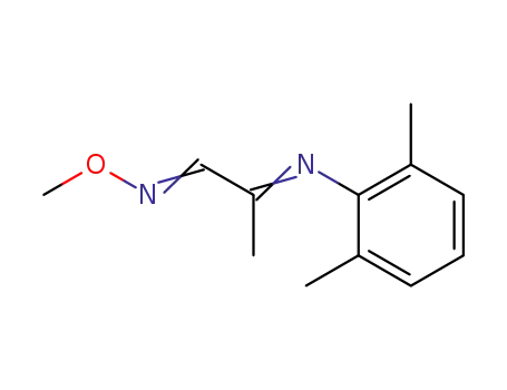 Molecular Structure of 84312-22-1 (Propanal, 2-[(2,6-dimethylphenyl)imino]-, O-methyloxime)