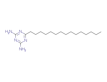 Molecular Structure of 37623-51-1 (6-pentadecyl-1,3,5-triazine-2,4-diamine)