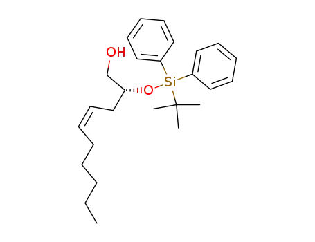 Molecular Structure of 126617-76-3 ((2R,4Z)-2(tert-Butyldiphenylsiloxy)-4-decen-1-ol)