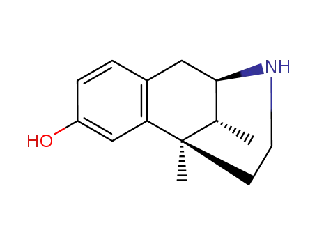Molecular Structure of 16603-67-1 ((-)-NORMETAZOCINE >96% N-DEMETHYLATED AN ALOG)