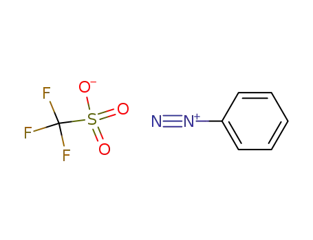 Molecular Structure of 90756-34-6 (benzenediazonium trifluoromethanesulfonate)