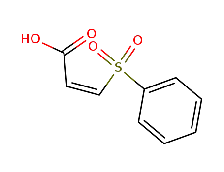 Molecular Structure of 711-30-8 (2-Propenoic acid, 3-(phenylsulfonyl)-, (Z)-)