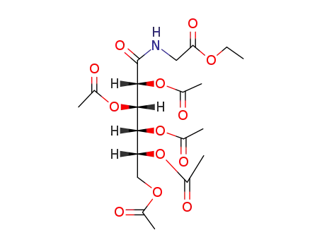 Molecular Structure of 71859-23-9 (<i>N</i>-(penta-<i>O</i>-acetyl-D-gluconoyl)-glycine ethyl ester)