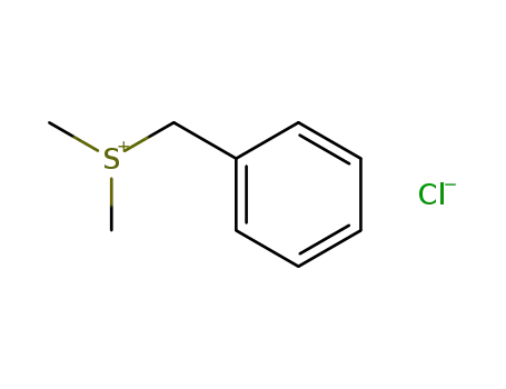 Molecular Structure of 14182-14-0 (Sulfonium, dimethyl(phenylmethyl)-, chloride)