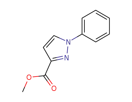 Molecular Structure of 7188-95-6 (methyl 1-phenyl-1H-pyrazole-3-carboxylate)
