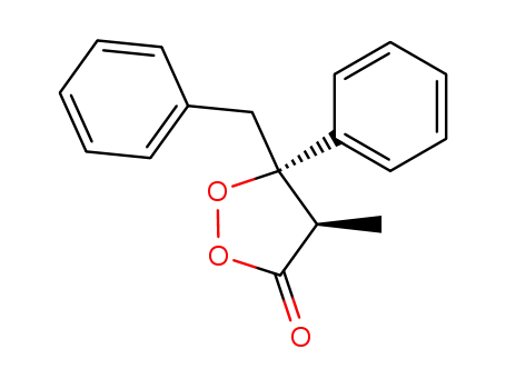 1,2-Dioxolan-3-one, 4-methyl-5-phenyl-5-(phenylmethyl)-, trans-