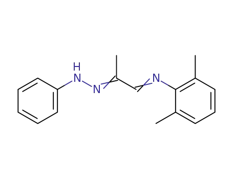 Molecular Structure of 84312-21-0 (2-Propanone, 1-[(2,6-dimethylphenyl)imino]-, phenylhydrazone)