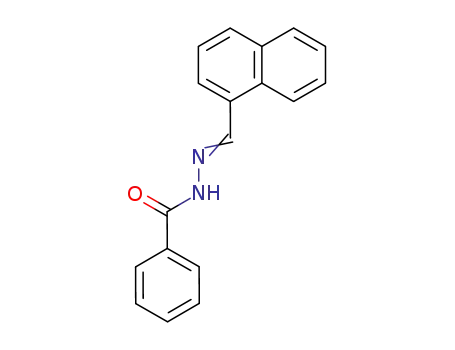 Molecular Structure of 24090-92-4 (N'-(naphthalen-1-ylmethylene)benzohydrazide)