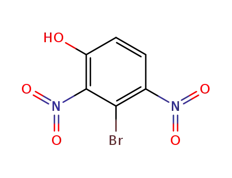 Molecular Structure of 116632-21-4 (3-bromo-2,4-dinitro-phenol)