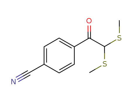 p-cyano-α,α-di(methylthio)acetophenone