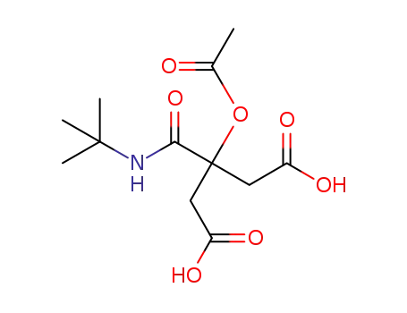 Molecular Structure of 1242516-64-8 (3-(tertbutylcarbamoyl)-3-acetoxy-pentanedioic acid)