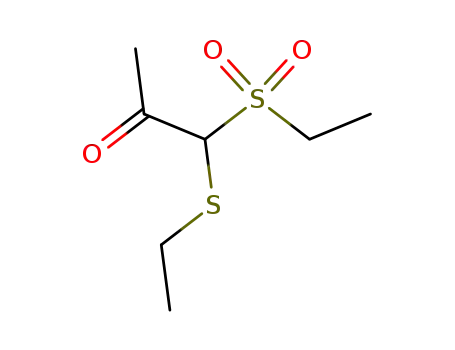 Molecular Structure of 858835-90-2 (1-ethanesulfonyl-1-ethylsulfanyl-acetone)