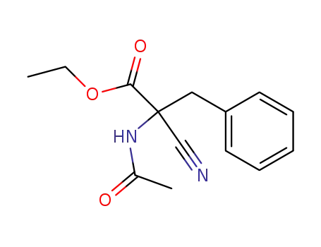 Phenylalanine, N-acetyl-a-cyano-, ethyl ester