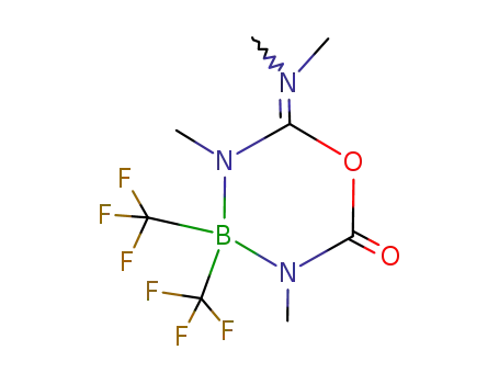 4,4-bis(trifluoromethyl)-2-dimethylamino-3,5-dimethyloxa-5-aza-3-azonia-4-boratacyclohex-2-en-6-one