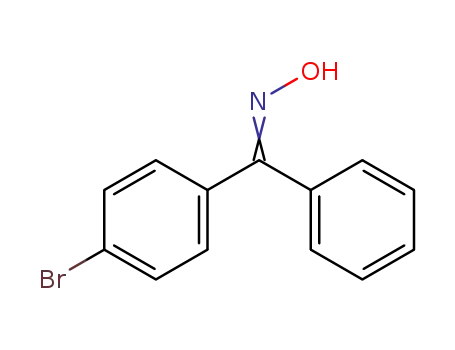 Molecular Structure of 107965-78-6 (Methanone, (4-bromophenyl)phenyl-, oxime)