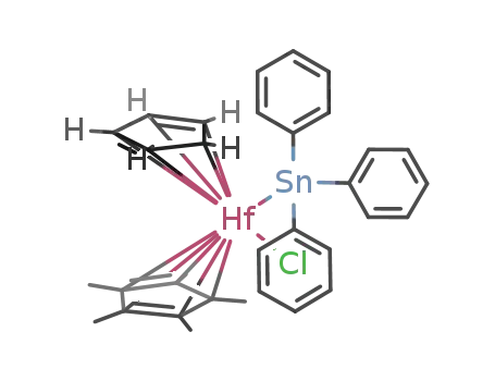 [(η5-C5H5)(η5-C5Me5)Hf(SnPh3)Cl]