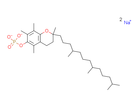 2H-1-Benzopyran-6-ol, 3,4-dihydro-2,5,7,8-tetramethyl-2-[(4R,8R)-4,8,12-trimethyltridecyl]-, dihydrogen phosphate, monosodium salt, (2R)-