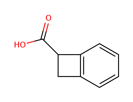 Molecular Structure of 163222-90-0 (Bicyclo[4.2.0]octa-1,3,5-triene-7-carboxylic acid, (-)- (9CI))