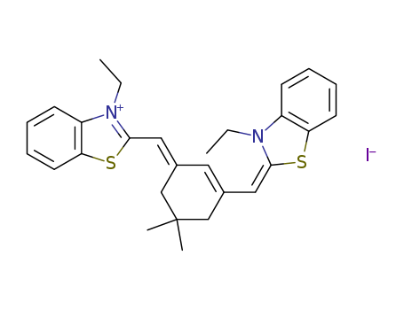 Benzothiazolium,3-ethyl-2-[[3-[(3-ethyl-2(3H)-benzothiazolylidene)methyl]-5,5-dimethyl-2-cyclohexen-1-ylidene]methyl]-,iodide (1:1)