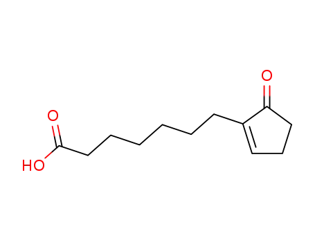 Molecular Structure of 5239-43-0 (5-oxocyclopent-1-ene-1-heptanoic acid)