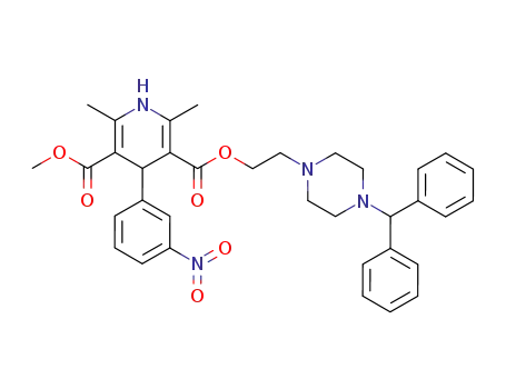 Molecular Structure of 133082-19-6 (R-(-)-Manidipine)