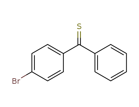 Molecular Structure of 1137-43-5 (Methanethione, (4-bromophenyl)phenyl-)
