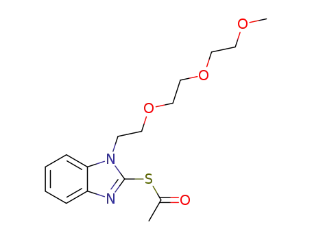 S-<1-(3,6,9-trioxadecyl)-2-benzimidazolyl>ethanethioate