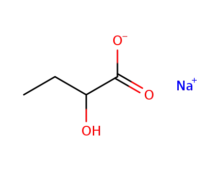 Molecular Structure of 5094-24-6 (SODIUM 2-HYDROXYBUTYRATE)