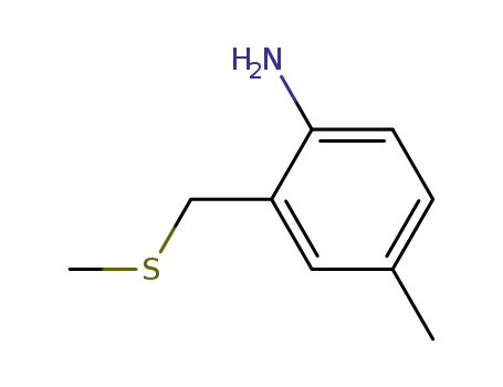 Benzenamine, 4-methyl-2-[(methylthio)methyl]-