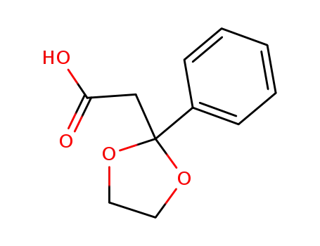 Molecular Structure of 85892-91-7 (2-(2-phenyl-1,3-dioxolan-2-yl)acetic acid)