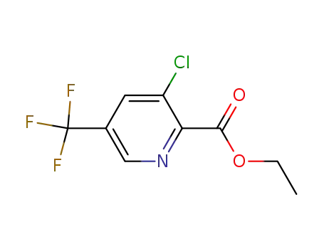 Molecular Structure of 128073-16-5 (2-PYRIDINECARBOXYLIC ACID, 3-CHLORO-5-(TRIFLUOROMETHYL)-, ETHYL ESTER)