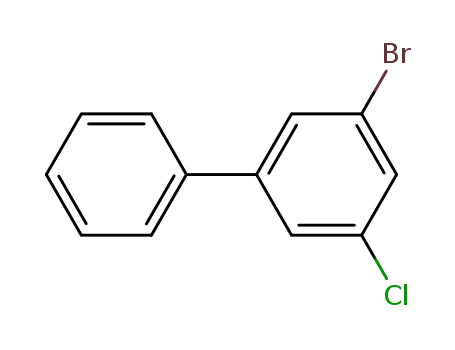 Molecular Structure of 126866-35-1 (3-bromo-5-chloro-1,1’-biphenyl)