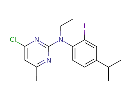 N-(2-iodo-4-(1-methylethyl)phenyl)-N-ethyl-4-chloro-6-methyl-2-pyrimidinamine