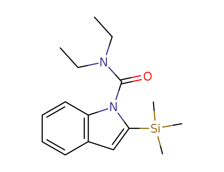 Molecular Structure of 548775-58-2 (N,N-Diethyl-2-(trimethylsilyl)indole-1-carboxamide)