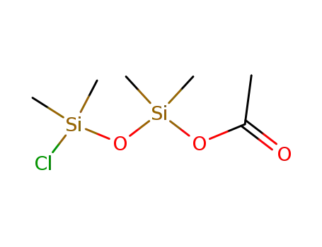 Molecular Structure of 6904-58-1 (Disiloxanol, 3-chloro-1,1,3,3-tetramethyl-, acetate)