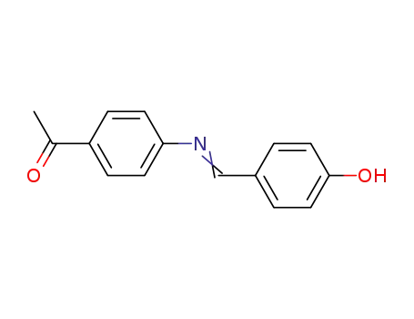 Molecular Structure of 114569-19-6 (1-{4-[(4-hydroxybenzylidene)amino]phenyl}ethanone)