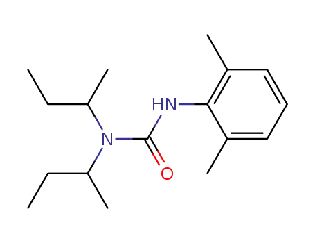 Molecular Structure of 51608-96-9 (N-2,6-Dimethylphenyl-N',N'-di-sec-butylharnstoff)