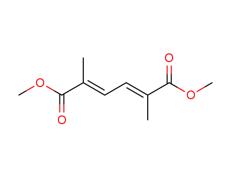 Molecular Structure of 23119-30-4 (dimethyl 2,5-dimethylhexa-2,4-dienedioate)