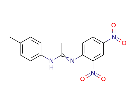 Molecular Structure of 128915-25-3 (N-(2,4-Dinitro-phenyl)-N'-p-tolyl-acetamidine)